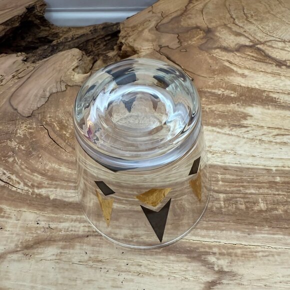 Vintage - Anchor Hocking - Golden Peaks - Whiskey - Old Fashion - Low Ball Glass - Picture 5 of 6